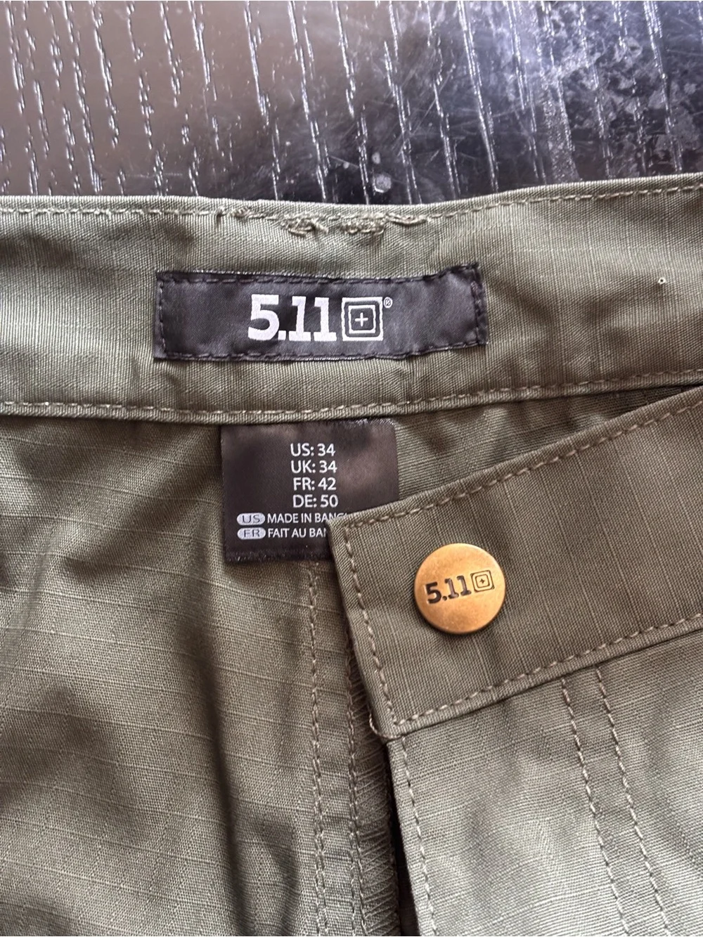 5.11 Tactical Olive Green Men's Cargo Shorts with D-Ring NWOT